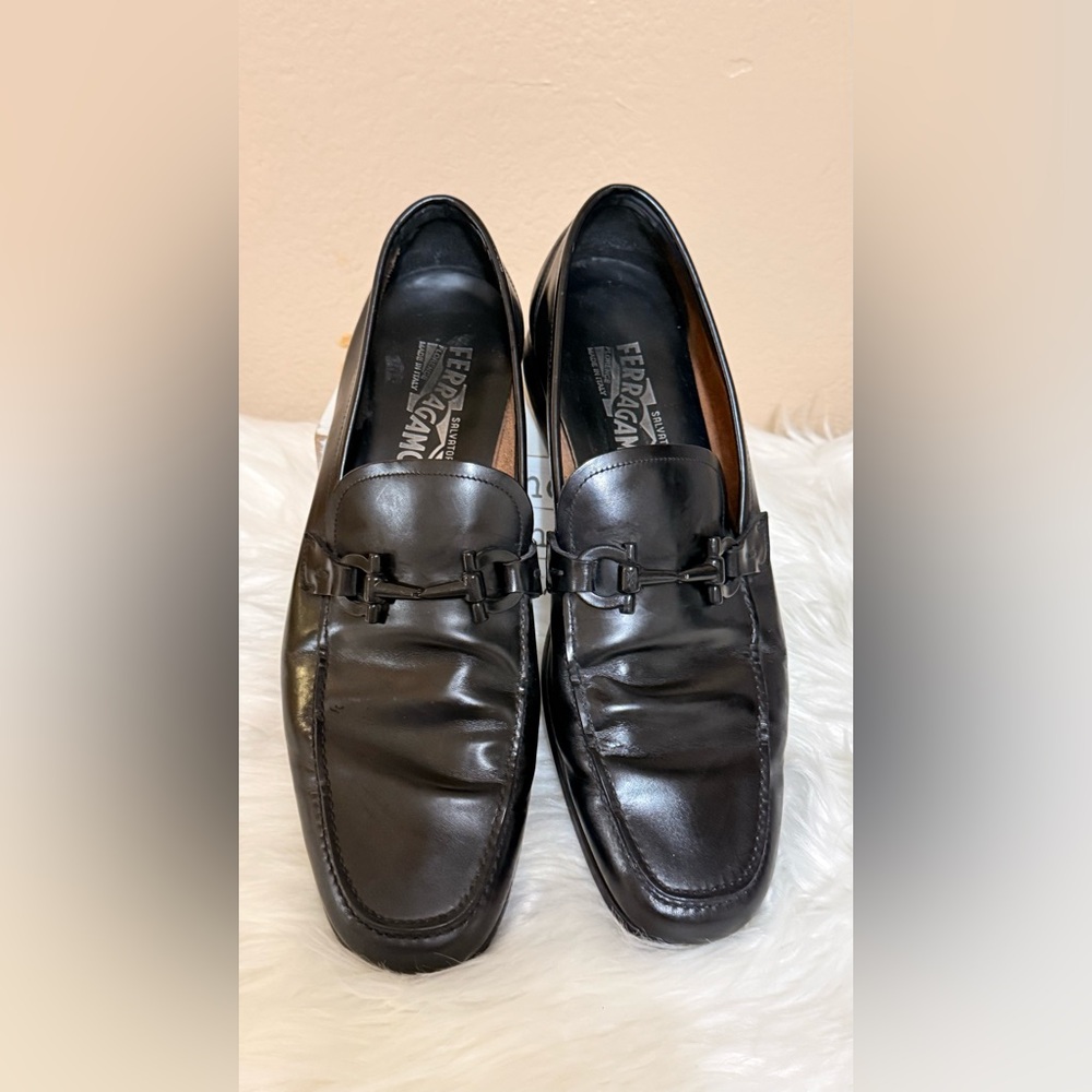 Salvatore Ferragamo Men's Classic Black Loafers
